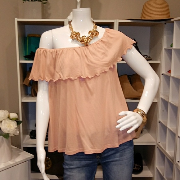 Malibu Days Tops - MALIBU DAYS PINK OFF SHOULDER TOP M